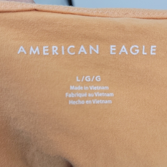 American Eagle Outfitters Womens Orange Spaghetti Strap Cami Tank Top Size L - Picture 7 of 8